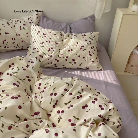 Sonicelife Black And White Panda Bedding Set Cute Cartooon Animals Soft Duvet Cover Solid Flat Sheet For Kids Girls Double Queen Full Size