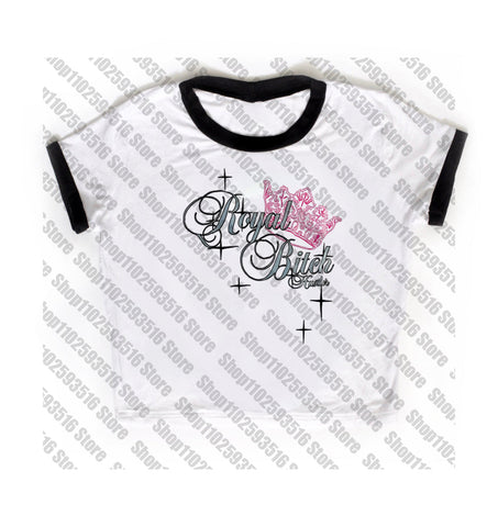 Sonicelife Y2k skull letter Graphic baby Tees Streetwear Short Sleeve Crop Tops Aesthetic Harajuku Top Cute T Shirt Sweet Girl tshirt emo