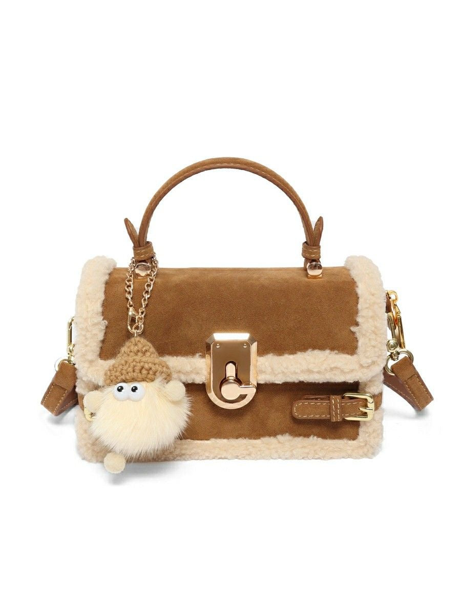 thanksgiving outfit Sonicelife Cohen Faux Fur Square Bag