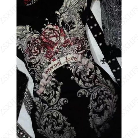 Sonicelife Punk Streetwear Women's T shirt Vintage Clothes 90s Slim Gothic Short sleeve Femme Graphic Tee Grunge Hip Hop Y2k Crop Top Emo