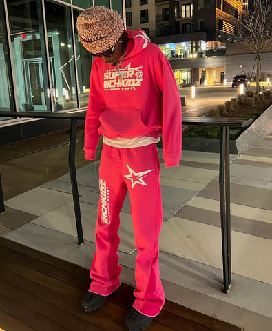 Sonicelife Harajuku y2k tops Men Tracksuit Hooded Pullover + Sweatpants Sports Suit woman Casual High Street Sportswear 90s Streetwear Sets