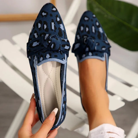 Sonicelife 2025  Women's Shoes Loafers Ballet Flats Pointed Toe Barefoot Slip-on Casual Low Heel Luxury Brand Woman Shoe New in Butterfly
