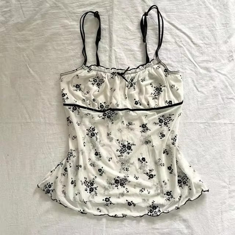 Sonicelife Leopard Print Suspender Emo Girl Sexy Commut Y2K Crop Top American Retro Streetwear Harajuku Aesthetic Hip Hop Chic Women's Tops