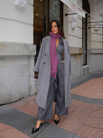 Sonicelife 3 Pieces Suits For Women Fashion Lapel Long Sleeves Coat Flower Decoration Halter Tank Tops Female Wide Leg Pants Lady Outfits