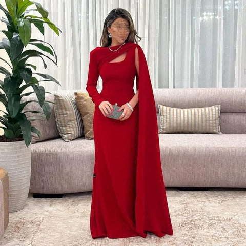 Sonicelife Customized Casual Jersey Pleat Mermaid O-Neck Midi Dresses Homecoming Dresses Classic Exquisite Modern Style Pastrol Unisex Chin (PRE-ORDER)