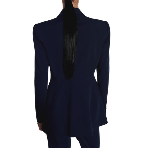 Sonicelife Women's Suit Jacket with Stitching Decoration, Slim Fit, Casual Versatile, 2-Button Top, New
