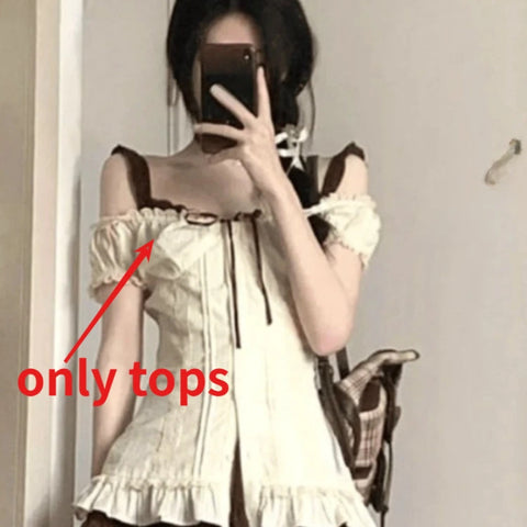Sonicelife Early Autum Elegant Vintage High Waist Vest Dress for Women+ Y2k Long Sleeve Cardigan Tops Mujer Sweet Casual New Two Piece Sets