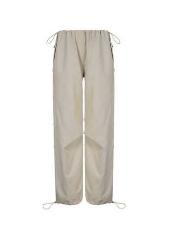 Sonicelife Drawstring Low Waist Baggy Cargo Pants