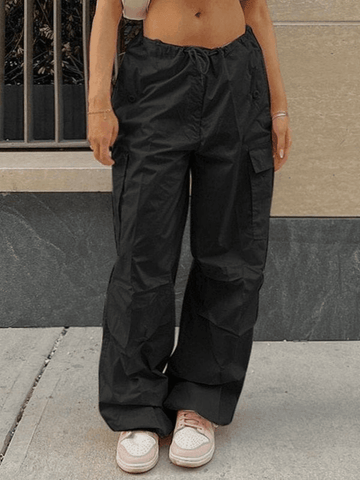 Sonicelife Drawstring Y2K Baggy Cargo Pants