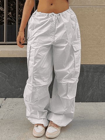 Sonicelife Drawstring Y2K Baggy Cargo Pants