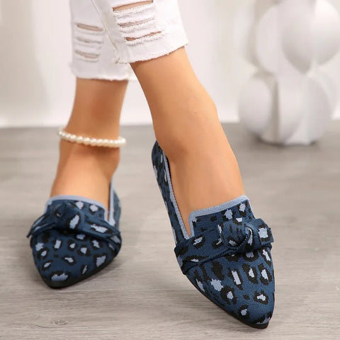 Sonicelife 2025  Women's Shoes Loafers Ballet Flats Pointed Toe Barefoot Slip-on Casual Low Heel Luxury Brand Woman Shoe New in Butterfly