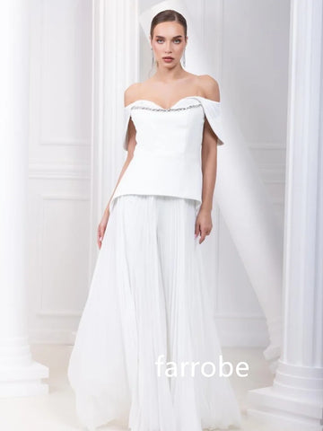 Sonicelife Customized High Quality Jersey Pleat A-line Off-the-shoulder Midi Dresses Homecoming Dresses Classic Exquisite Modern Style Past (PRE-ORDER)