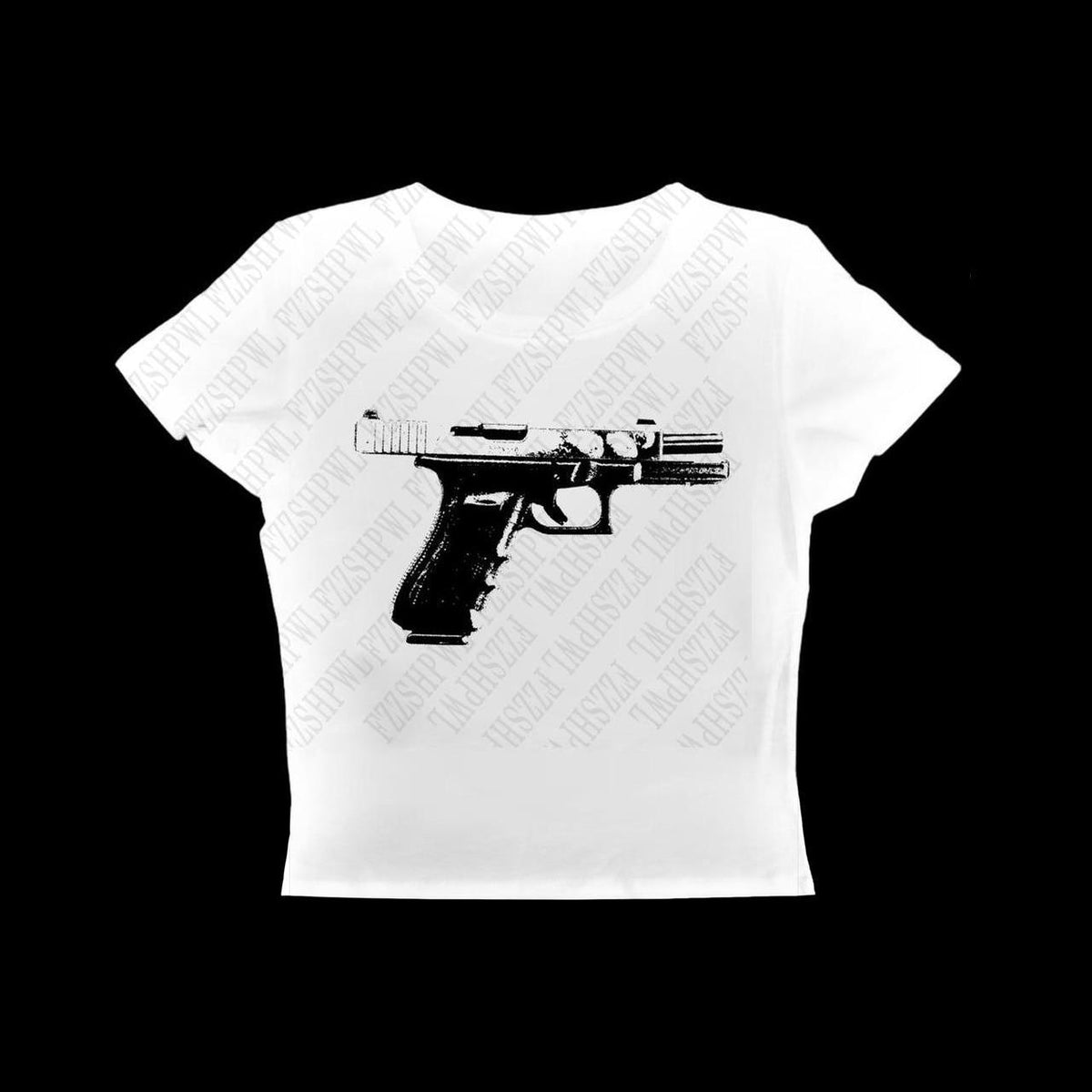 Sonicelife Punk Crop tops Woman Vintage Metal Rock Short Sleeve Harajuku 90s Grunge T-shirts print Hot Y2K Baby Tee Street emo Slim Clothes