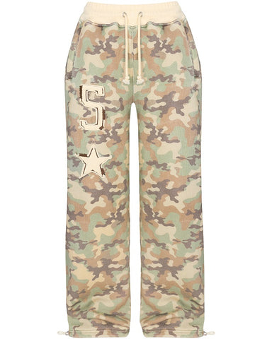 Sonicelife Y2K Women's 2-piece tailored camouflage hoodie sweatpants Casual long-sleeved zipper jacket Hip Hop Sweatshirt Sports sweatwear