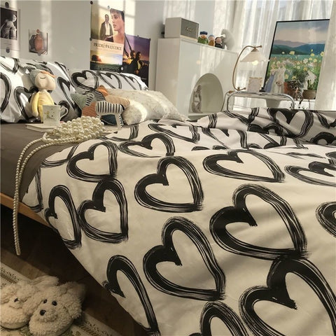 Sonicelife Euro Nordic Blue Solid Home Bedding Set Simple Soft Duvet Cover Set With Sheet Comforter Covers Pillowcases Bed Linen
