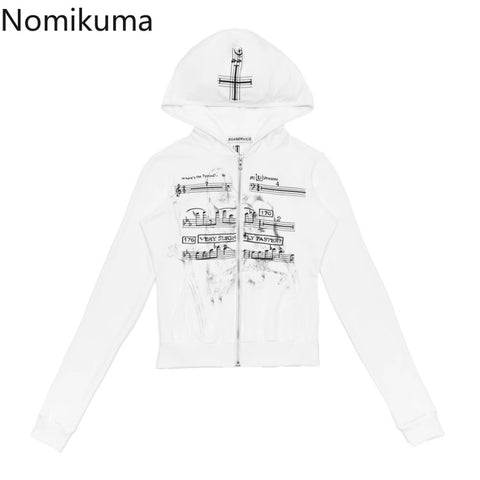 Sonicelife 2025 Women Clothing Streetwear Hoodie Ropa Mujer Tunic Fashion Korean Sweatshirts Jackets Hooded Casual Zipper Y2k Hoodies Tops