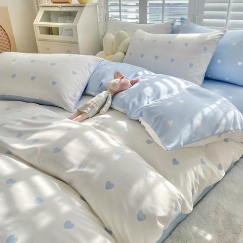 Sonicelife Ins Nordic Black Dot Bedding Set Flat Bed Sheet Duvet Cover Twin Full Queen Nordic Bed Linen Boy Girl Bedding Sets