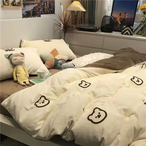 Sonicelife Doughnut Soft And Cute Donut Bedding Set Ins Linen And Duvet Cover With Pillowcases Single Double Full Size For Kids Adults