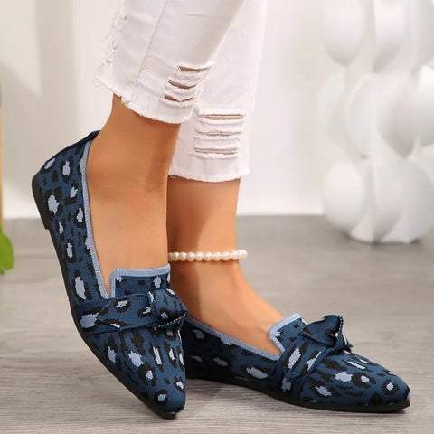 Sonicelife 2025  Women's Shoes Loafers Ballet Flats Pointed Toe Barefoot Slip-on Casual Low Heel Luxury Brand Woman Shoe New in Butterfly