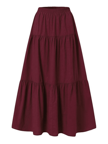 Sonicelife Fairy Tiered Maxi Skirt