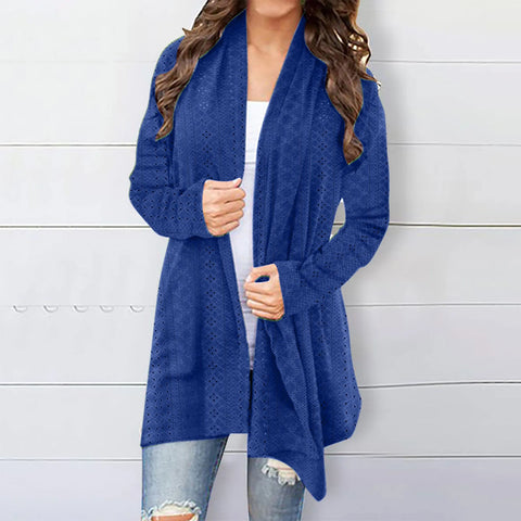 christmas outfit Sonicelife Women's Cardigan Sweater Fall Open Front Knit Oversized Cardigans Duster Coats with Pockets Warm Casual Simple Cardigan