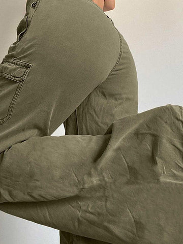 Sonicelife Straight Leg Pocket Cargo Pants