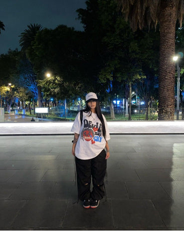 Back To School Sonicelife American Style Retro White Cartoon Skull Short-sleeved T-shirt Women's Summer European And American Street Instagram Popular Brand Top