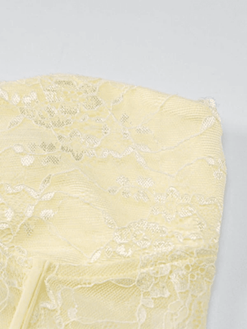 Sonicelife-Lace Paneled Two Piece Set