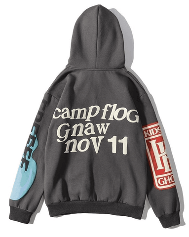 Back To School Sonicelife Letters Printed Long Sleeve Hoodie