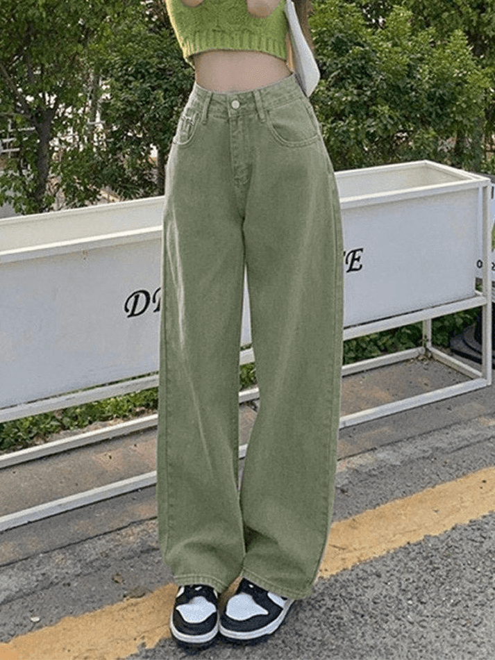 Sonicelife Light Wash Baggy Boyfriend Jeans