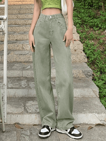Sonicelife Light Wash Baggy Boyfriend Jeans