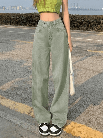 Sonicelife Light Wash Baggy Boyfriend Jeans