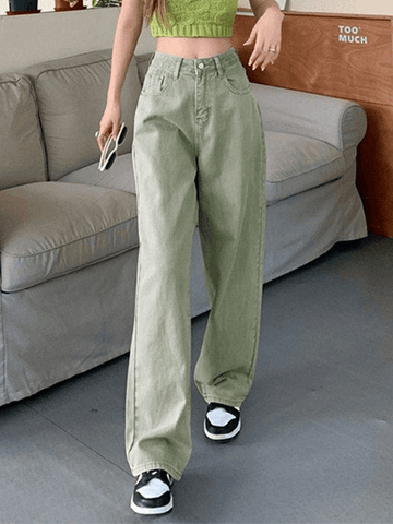 Sonicelife Light Wash Baggy Boyfriend Jeans