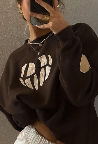 Back To School Sonicelife Love Letter Crew Sweatshirt