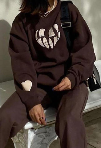 Back To School Sonicelife Love Letter Crew Sweatshirt