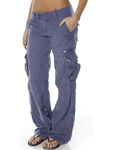 Sonicelife Low Waist Baggy Parachute Cargo Pants