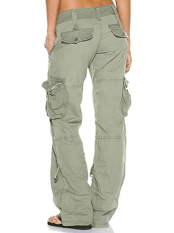 Sonicelife Low Waist Baggy Parachute Cargo Pants