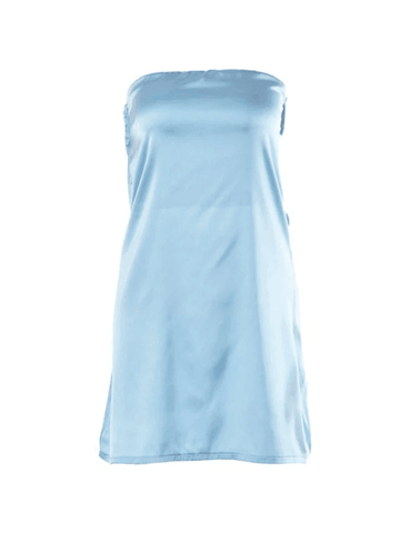 Sonicelife hoco dresses-Off-Neck Tube Top Dress