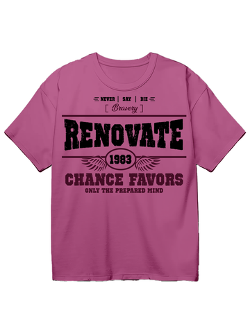 Sonicelife-Pink Renovate Oversized T-Shirt