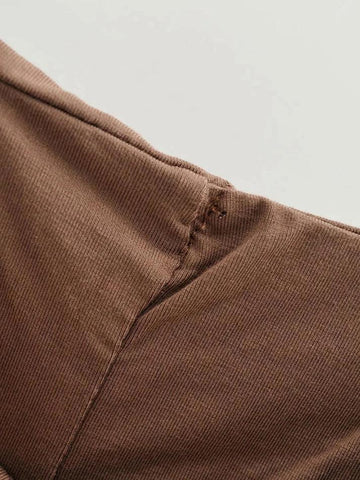 Sonicelife Ruched Ruffle Mini Skirt