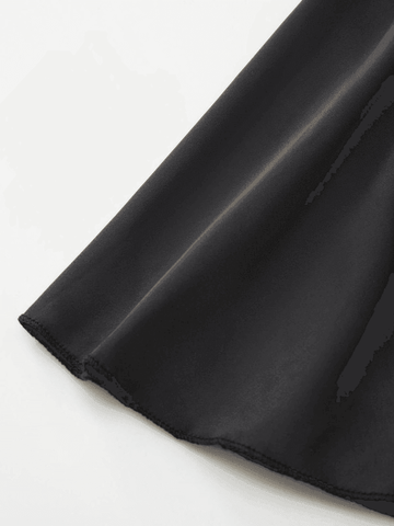 Sonicelife Satin Lace Up Mini Skirt