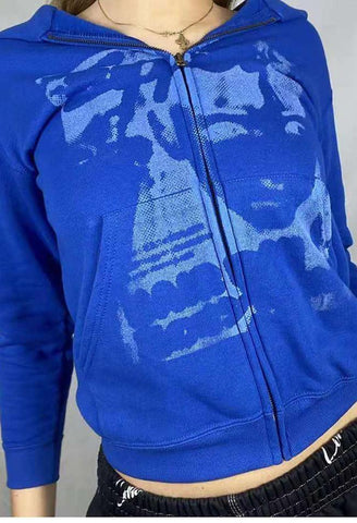 Back To School Sonicelife Screen Print Zipper Hoodie