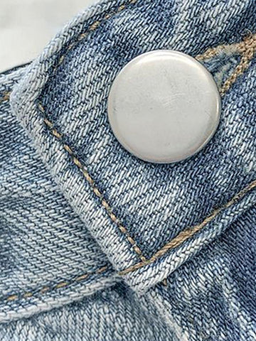 Sonicelife Seam Detail Washed Boyfriend Jeans