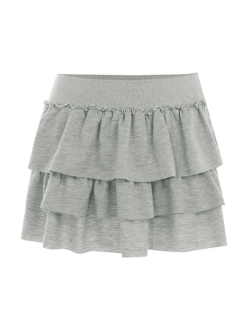 Sonicelife-Ultra Short Cake Mini Skirt