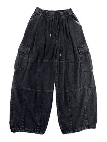 Sonicelife Vintage Baggy Cargo Jeans