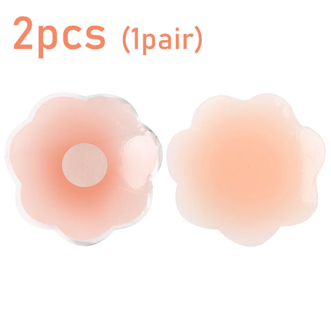Sonicelife - 2/12pcs Reusable Nipple Covers, Strapless Invisible Self-adhesive Breast Lift Pasties, Women's Lingerie & Underwear Accessories