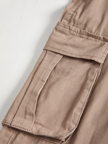 Sonicelife 2024 New Fashion Woman Bottom Elegant Vintage Pocket Patched Cargo Jeans