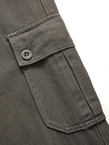 Sonicelife 2024 New Fashion Woman Bottom Elegant Buttoned Straight Leg Cargo Jeans