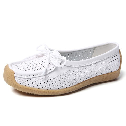 Sonicelife  Women Breathable Summer Platform Shoes Comfortable Bottom Lace Up Nurses Shoes Slip-On Loafers Light Sneakers Zapatos De Mujer