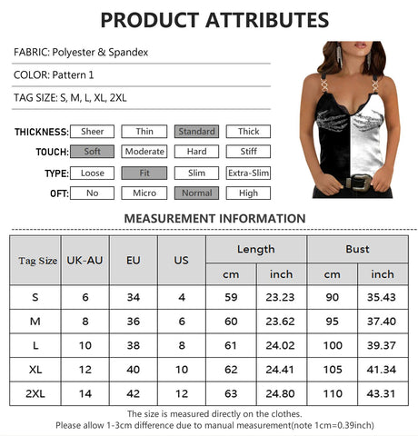 Women's Casual Sequin Print Sleeveless Tops Summer New Lace V-neck Two Tone Camisole T-shirt Fashion  Female Clothing D30